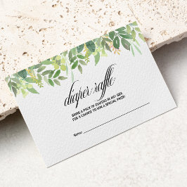 Grüne Sommerziel Windelwindung Begleitkarte