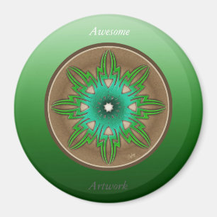 Grüne Sonne Magnet