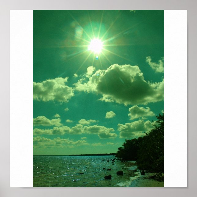 Grüne Sonne Poster (Vorne)