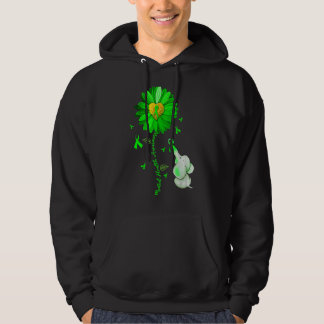 Grüne Sonnenblume Elefant verbreitet psychische Ge Hoodie