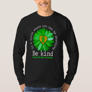 Grüne Sonnenblumen sind ein freundliches Bewusstse T-Shirt