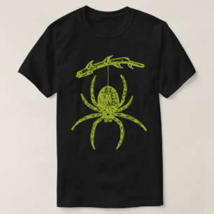 Grüne Spinne aus dem T - Shirt der Zweigstelle