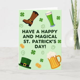 Grüne Spiral St. Patricks Day Karte
