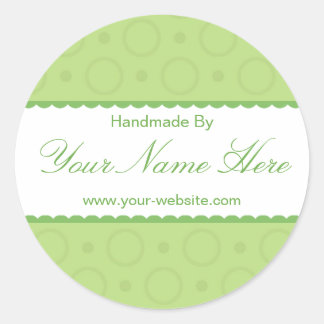 Grüne Spitzen aus Personalisierten Aufklebern Runder Aufkleber