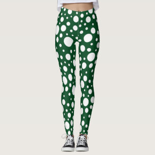 Grüne Spots Leggings