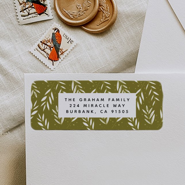 Grüne Sprigs - Botanische Rücksendeadresse (Von Creator hochgeladen)