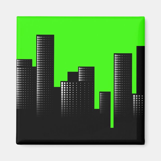 grüne Stadt Magnet (Vorne)