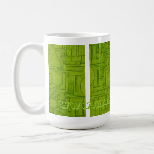 Grüne Stadt-Tasse Tasse (Links)