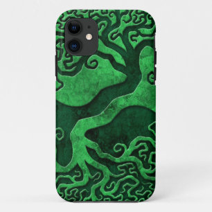 Grüne SteinYin Yang Bäume Case-Mate iPhone Hülle