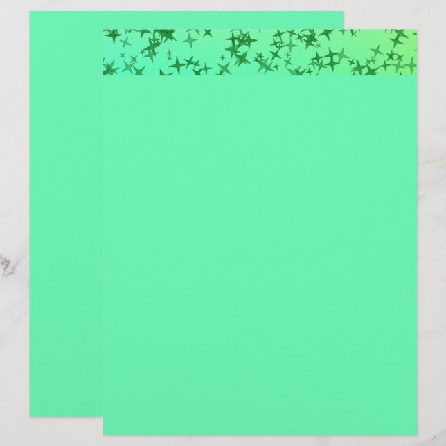 Grüne Sterne mit soliden (Vorne/Hinten)