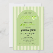 Grüne Streifen Arch Liebt Dich So Sehr Matcha Baby