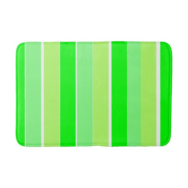 Grüne Streifen Badematte (Vorderseite)