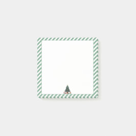 Grüne Streifen, Christbaum mit Geschenk Post-it Klebezettel