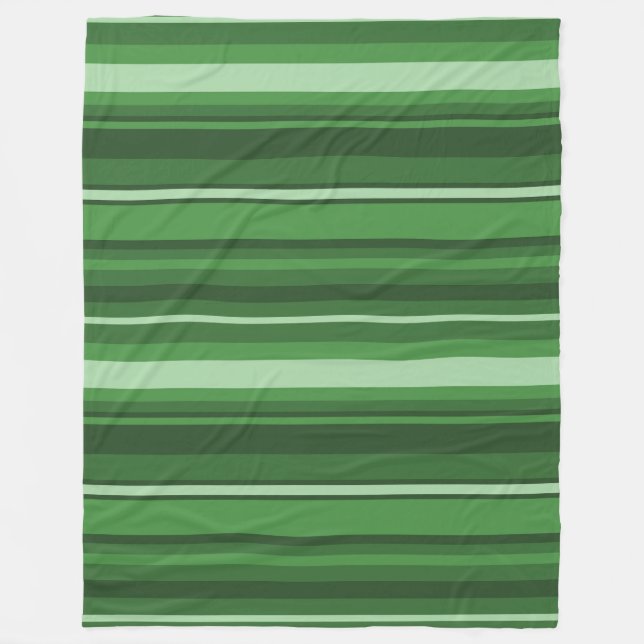 Grüne Streifen Fleecedecke (Vorderseite)