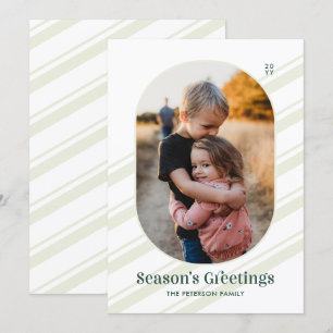 Grüne Streifen Frohe Weihnachten Foto Urlaub