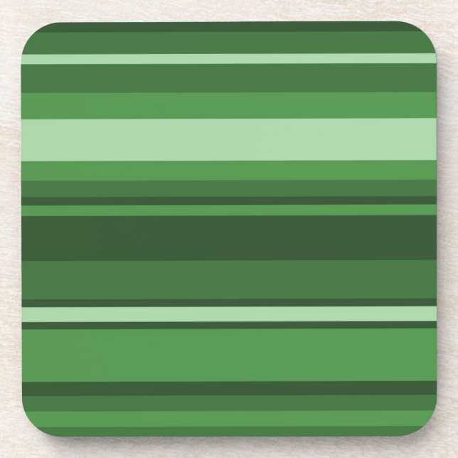 Grüne Streifen Getränkeuntersetzer (Vorderseite)