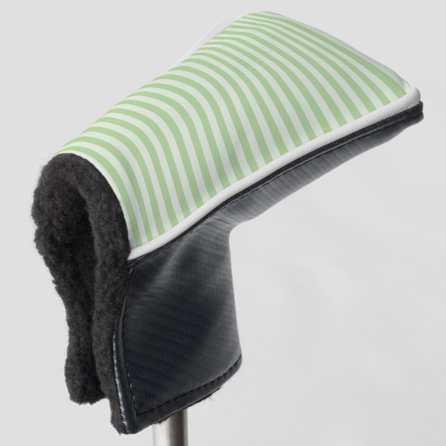Grüne Streifen Golf Headcover (3/4 Vorderseite)