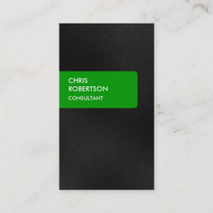 Grüne Streifen Gray Attraktive Charm Business Card Visitenkarte