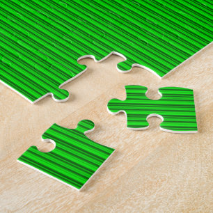 Grüne Streifen in verschiedenen Schattierungen Puzzle