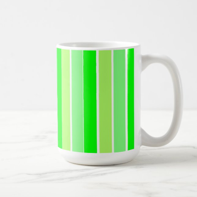 Grüne Streifen Kaffeetasse (Rechts)
