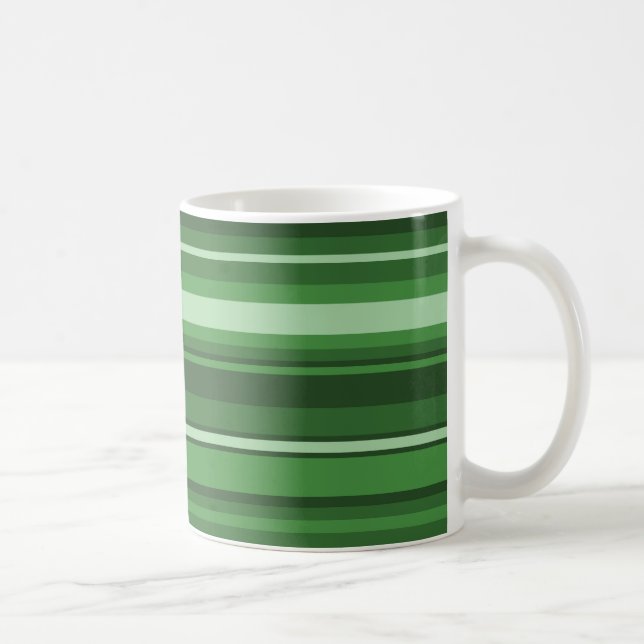 Grüne Streifen Kaffeetasse (Rechts)