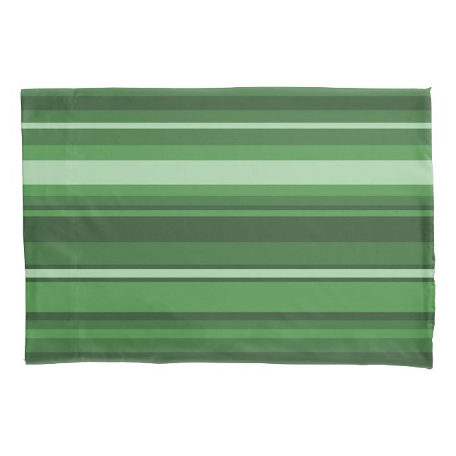 Grüne Streifen Kissenbezug (Vorderseite)