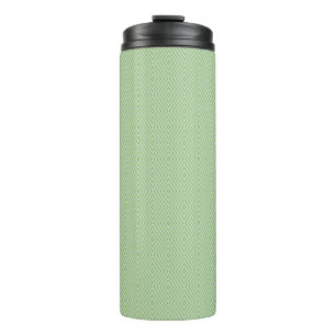 Grüne Streifen-Kürbismuster Thermosbecher