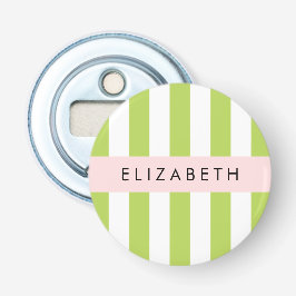 Grüne Streifen, Linien, Streifen, Ihr Name Flaschenöffner