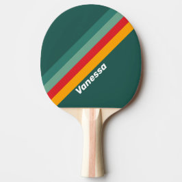 Grüne Streifen mit Namen Tischtennis Schläger