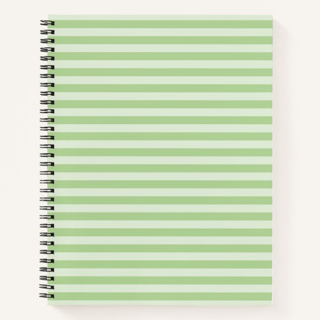 Grüne Streifen Notizbuch (Vorderseite)