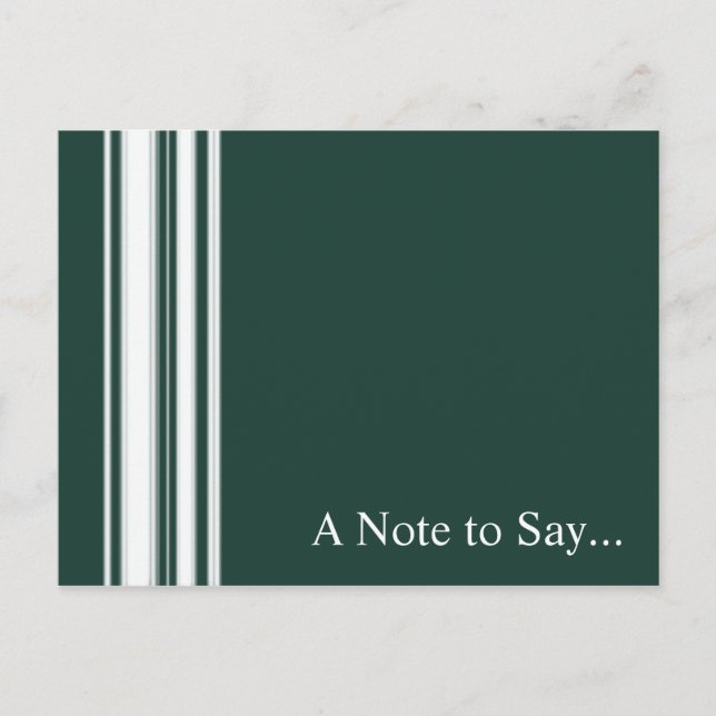 Grüne Streifen Postkarte (Vorderseite)