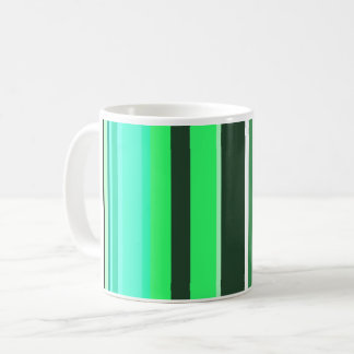 GRÜNE STRIPE KAFFEE TASSE