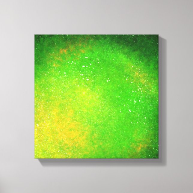 Grüne Supernova - lebhafte Canvas Print Leinwanddruck (Vorderseite)