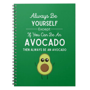 Grüne Süße Lustige Avocado-Geschenke Für Kinder Ob Notizblock