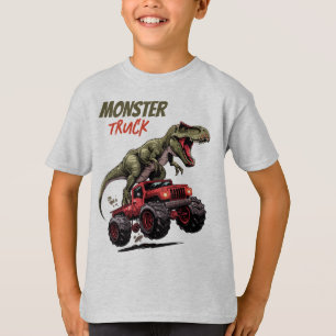 Grüne T-Rex-Rotkehlkampfflugzeuge Kinder T-Shirt