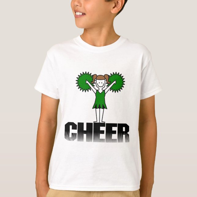 Grüne T - Shirt und Geschenke (Vorderseite)