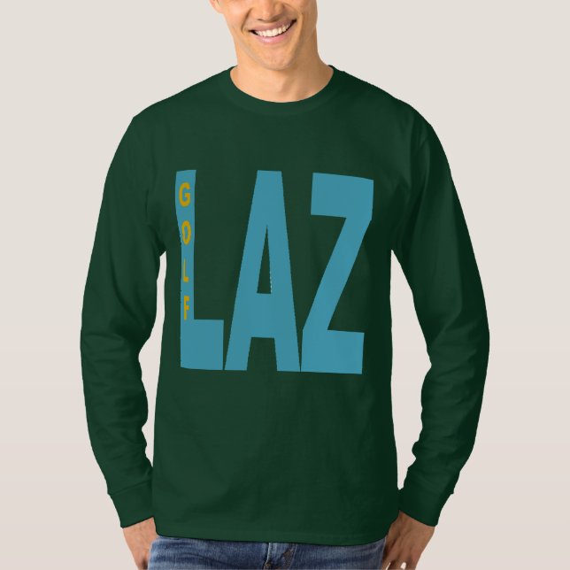 Grüne T-Shirts mit langen Ärmel LAZIO GOLF (Vorderseite)