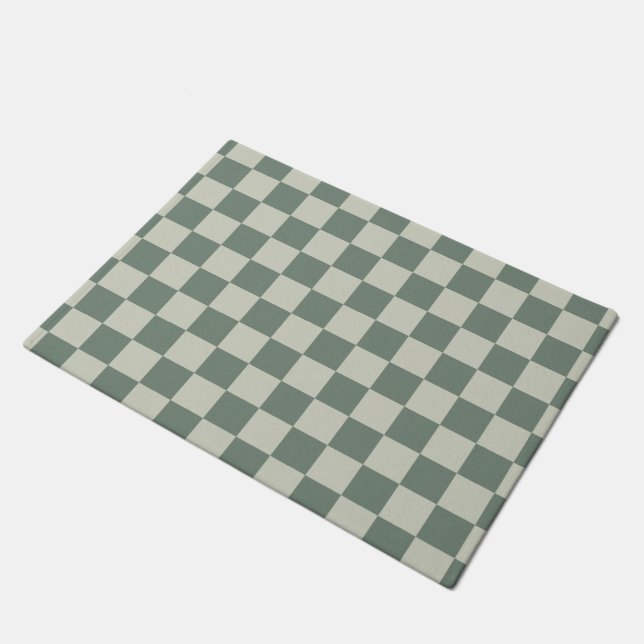 Grüne Tafel Fußmatte (Schrägansicht)
