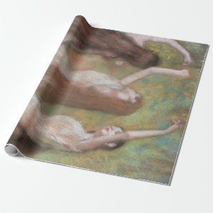 Grüne Tänzer von Edgar Degas, Vintage Ballettkunst Geschenkpapier
