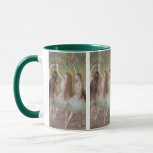 Grüne Tänzerinnen von Edgar Degas, Vintage Ballett Tasse