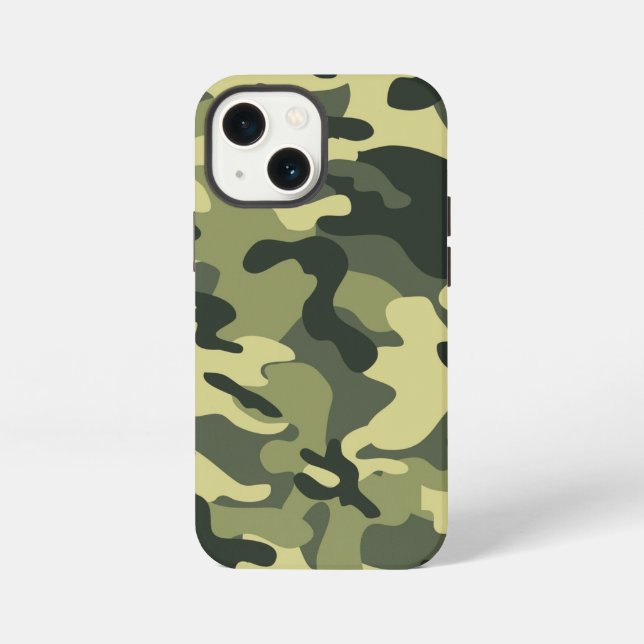 Grüne Tarnung iPhone Hülle (Rückseite)