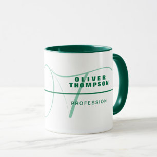 Grüne Tasse mit Namen