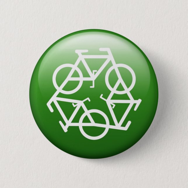 Grüne Taste von Petr Kratochvil gerecycelt Button (Vorderseite)