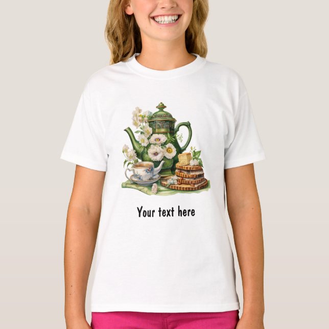 Grüne Teeköpfe T-Shirt (Vorderseite)