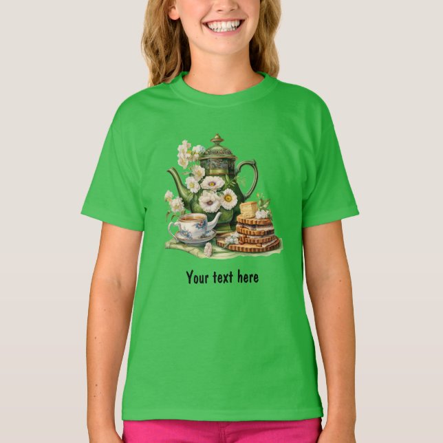 Grüne Teeköpfe T-Shirt (Vorderseite)