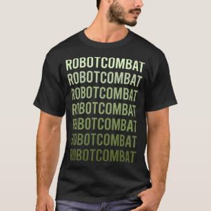 Grüne Text Roboterkampf-Roboter T-Shirt
