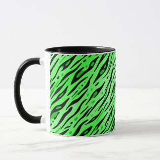 Grüne Tiger Streifen Druck Tasse