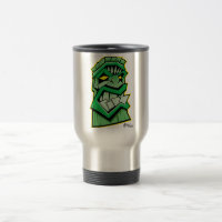 grüne tiki Masken-Reise-Tasse