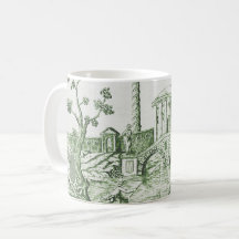 Grüne Toile de Jouy