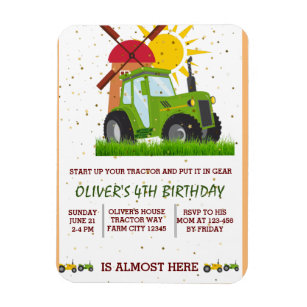 Grüne Traktorboys als Geburtstagspartei Magnet